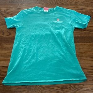 Simply Southern God, Family, and the USA Tee - size S - color: turquoise